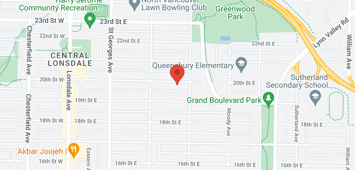 map of 345 E 20TH STREET